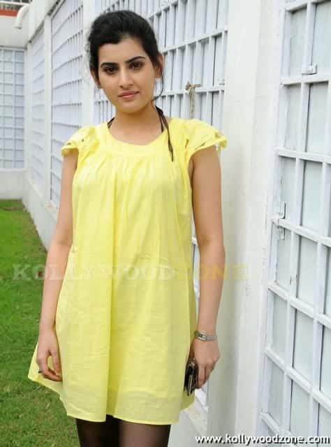 Cute Archana In Yellow Pics 07