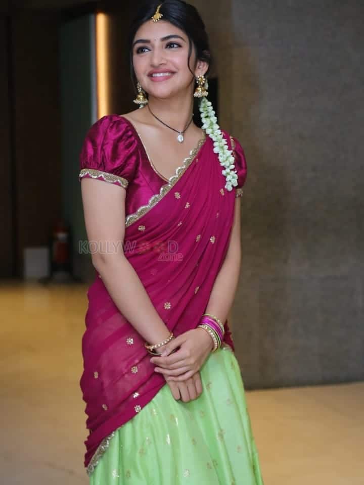 Actress Sreeleela at Bhagawanth Kesari Movie Press Meet Pictures 29