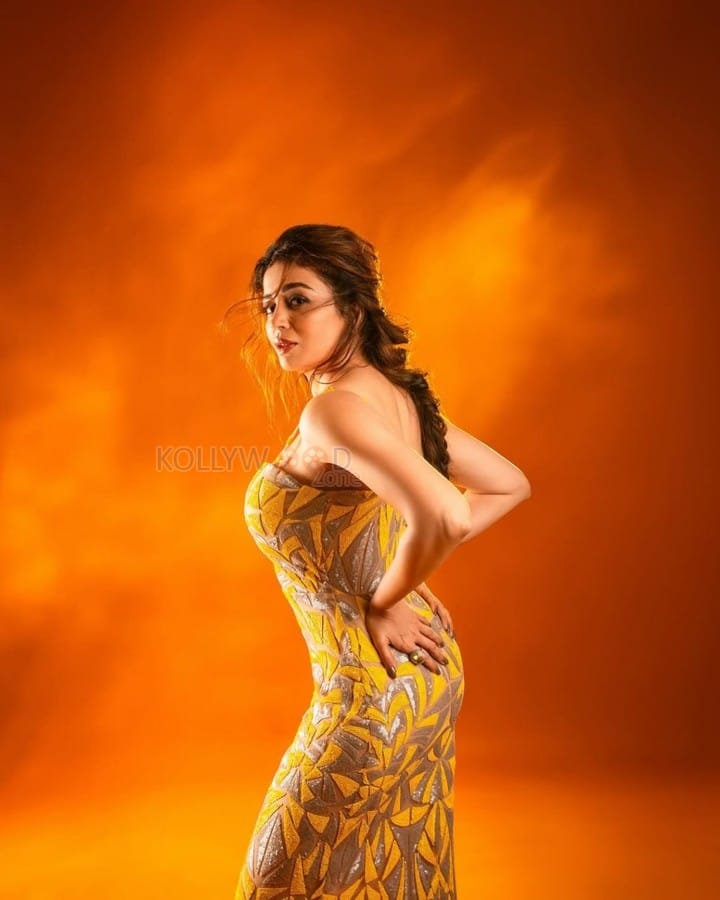 Gorgeous Neha Pendse in a Yellow Gown for Femina Mamaearth 2024 Photos 02