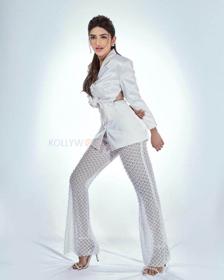 Gorgeous Sreeleela in a White Blazer with Transparent Pant Pictures 01