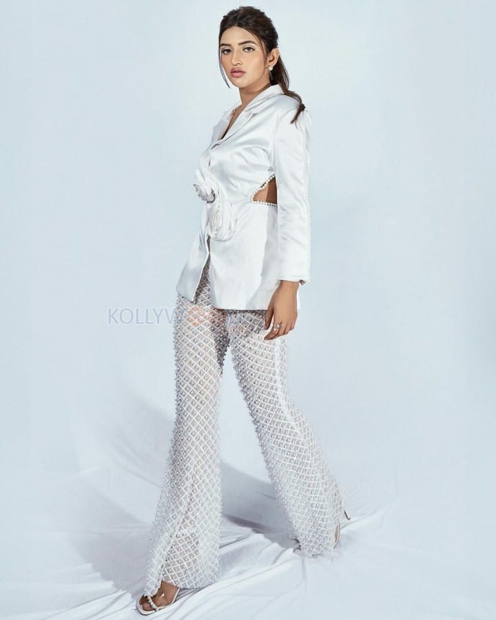 Gorgeous Sreeleela in a White Blazer with Transparent Pant Pictures 02