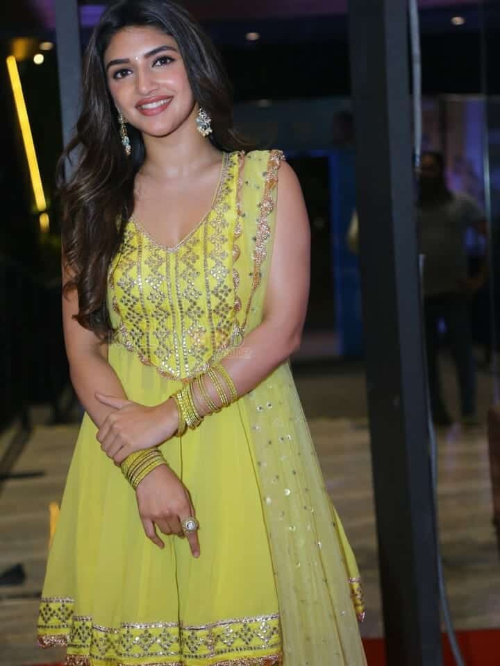 Heroine Sreeleela at Mad Pre Release Event Pictures 04