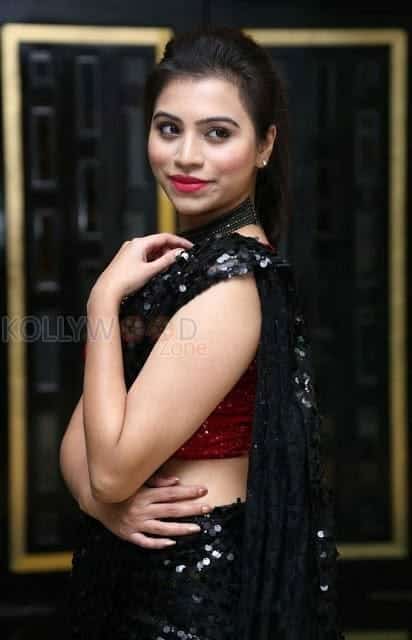 Actress Priyanka Raman Black And Red Dress Photos 02