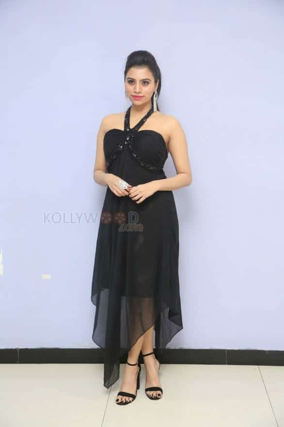 Telugu Actress Priyanka Black Dress Photos 35