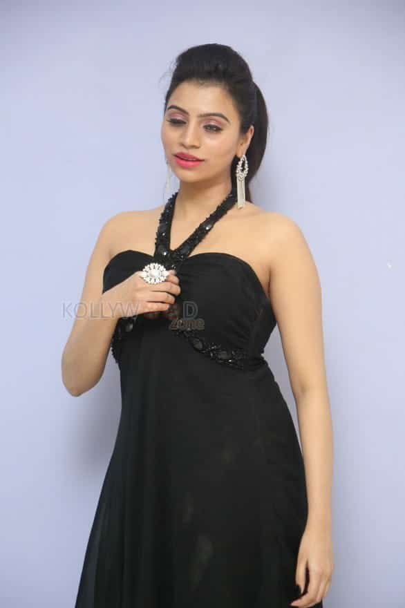 Telugu Actress Priyanka Black Dress Photos 36