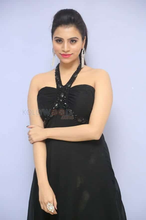 Telugu Actress Priyanka Black Dress Photos 40