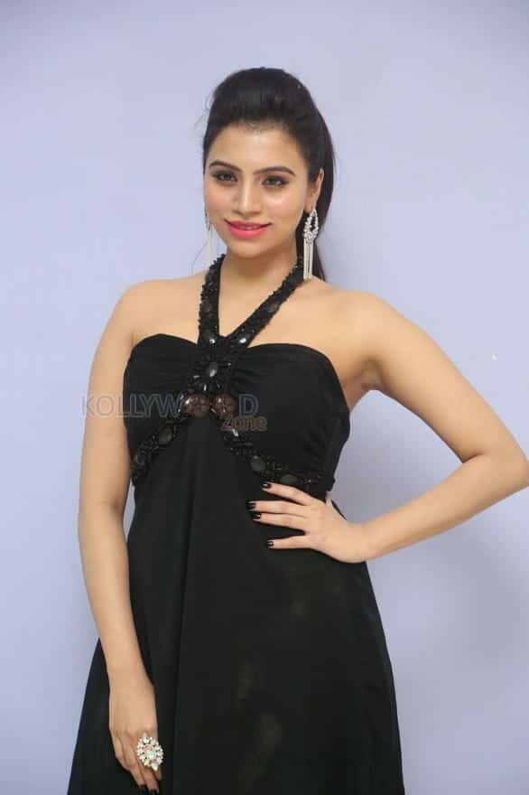 Telugu Actress Priyanka Black Dress Photos 44