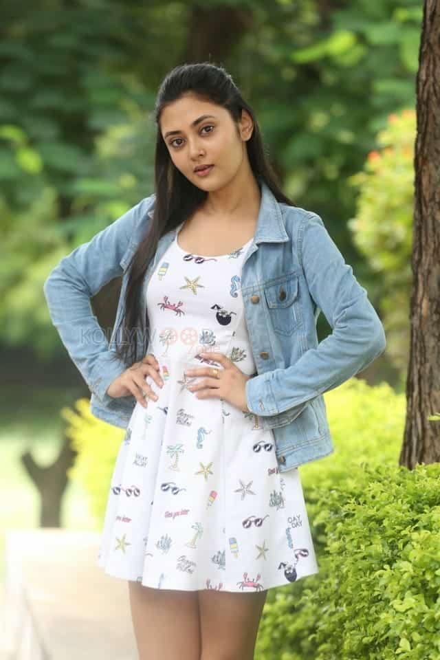 Actress Megha Chowdhury At Marshal Success Meet Photos 30