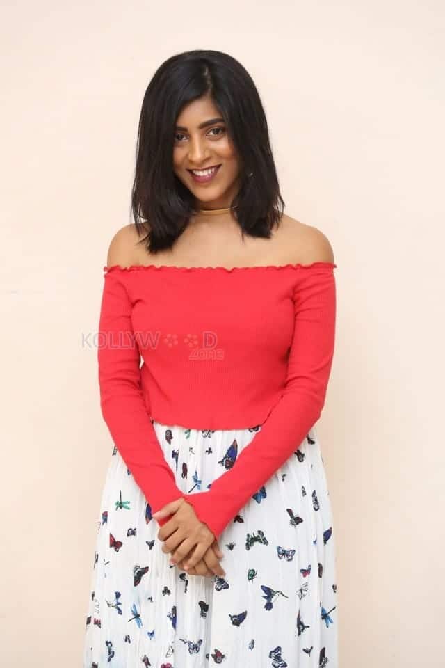 Actress Gayatri Gupta At Burrakatha Movie Teaser Launch Photos 07