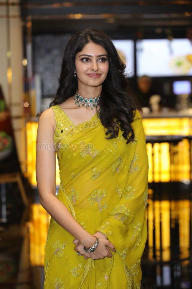 Actress Manasa Varanasi at Devaki Nandana Vasudeva Trailer Launch Photos 15