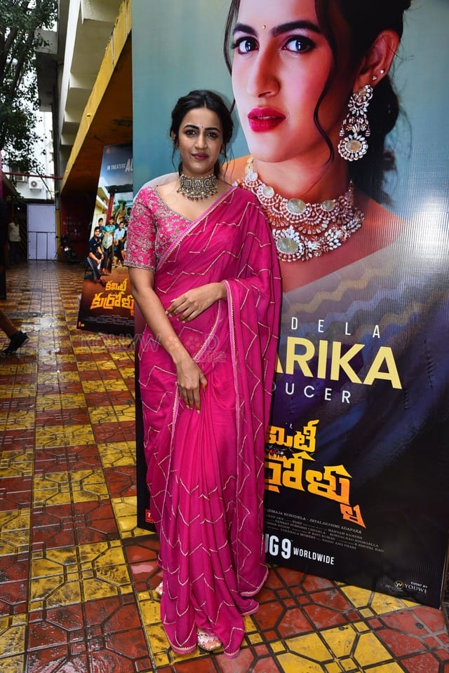 Niharika Konidela at Committee Kurrollu Trailer Launch Pictures 10