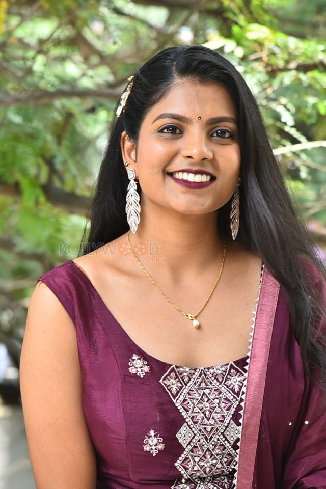 Actress Sai Chandana Reddy at The Deal Movie Poster Launch Pictures 14