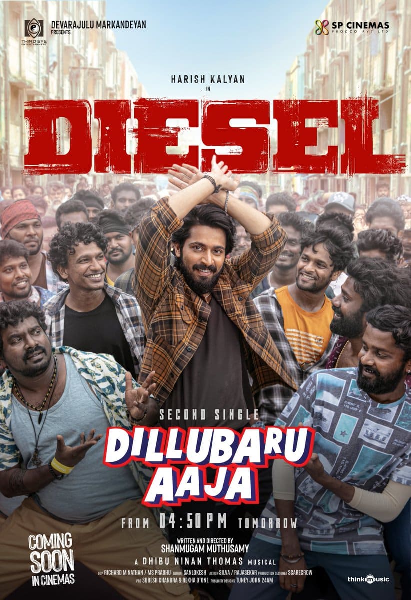 Harish Kalyan Diesel Dillubaru Aaja Single Poster