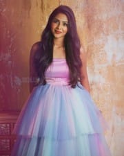 Actress Aishwarya Lekshmi in a Colorful Gown Photo 01