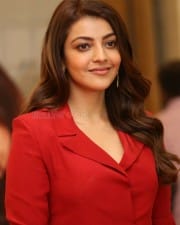 Actress Kajal Agarwal At Kavacham Movie Trailer Launch Photos