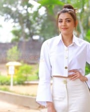 Actress Kajal Agarwal White Dress Pictures