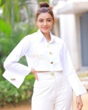 Actress Kajal Agarwal White Dress Pictures