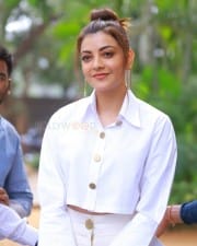 Actress Kajal Agarwal White Dress Pictures