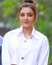 Actress Kajal Agarwal White Dress Pictures