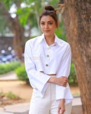 Actress Kajal Agarwal White Dress Pictures