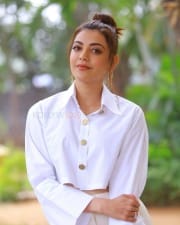 Actress Kajal Agarwal White Dress Pictures