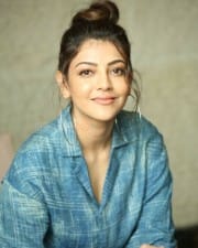 Actress Kajal Aggarwal At Ranarangam Interview Photos