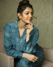 Actress Kajal Aggarwal At Ranarangam Interview Photos