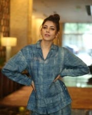 Actress Kajal Aggarwal At Ranarangam Interview Photos