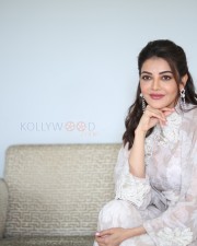 Actress Kajal Aggarwal at Satyabhama Movie Interview Pictures 23