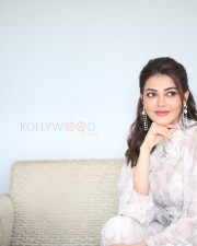 Actress Kajal Aggarwal at Satyabhama Movie Interview Pictures 24