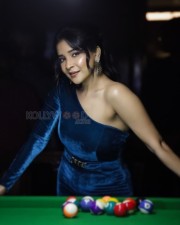 Actress Sakshi Agarwal in an One Shoulder Velvet Jumpsuit Pictures 10