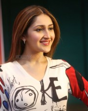 Actress Sayyeshaa Saigal At Bandobast Movie Press Meet Photos