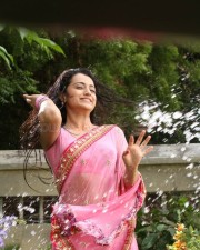 Actress Trisha Wet Saree Photos