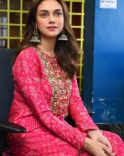 Aditi Rao Hydari at Maha Samudram Movie Interview Photos 16