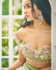 Angelic Beauty Shraddha Kapoor in a Pastel Coloured Floral Lehenga Photoshoot Stills 01