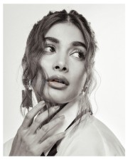 Beautiful Actress Pooja Hegde Black and White Photos 04