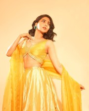 Beautiful Aishwarya Lekshmi in a Yellow Lehenga Pictures 03