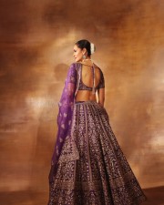 Beautiful Esha Gupta in a Purple Lehenga Pictures 01