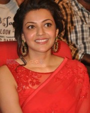 Beautiful Kajal Agarwal Red Saree Photos