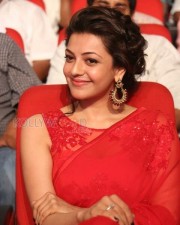 Beautiful Kajal Agarwal Red Saree Photos