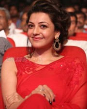 Beautiful Kajal Agarwal Red Saree Photos