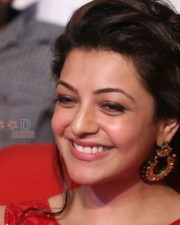 Beautiful Kajal Agarwal Red Saree Photos