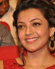 Beautiful Kajal Agarwal Red Saree Photos