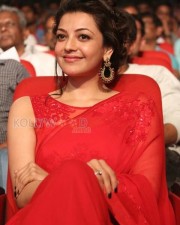 Beautiful Kajal Agarwal Red Saree Photos