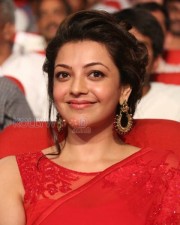 Beautiful Kajal Agarwal Red Saree Photos