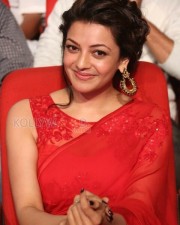 Beautiful Kajal Agarwal Red Saree Photos