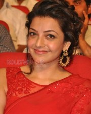 Beautiful Kajal Agarwal Red Saree Photos