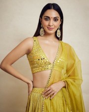 Beautiful Kiara Advani in a Traditional Yellow Lehenga Photoshoot Pictures 02