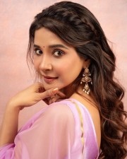 Beautiful Sakshi Agarwal in a Pink Transparent Saree with Pink Blouse Photos 02