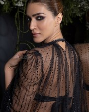 Bollywood Heroine Kriti Sanon in a Sexy Black Dress Photoshoot Stills 02